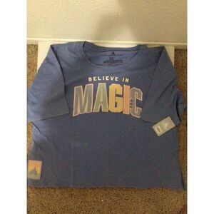 Disney Believe In Magic 2XL Women's T Shirt Brand New Fantasyland Castle